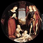Famous Child Paintings - The Adoration of the Christ Child